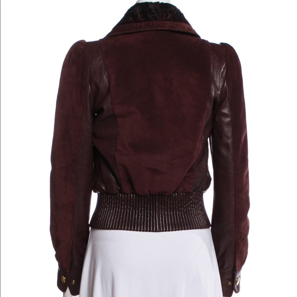 Gucci by Tom Ford Vintage Leather Biker Bomber Jacket Small - Picture 3 of 4